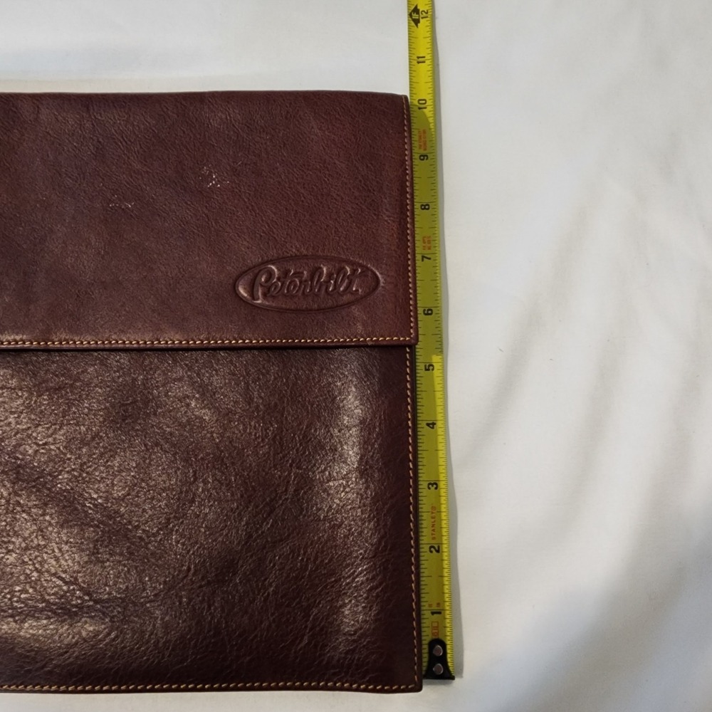 Peterbilt 579 Vintage Leather Document Portfolio‎ Holder Brown Case Office Work - Picture 9 of 10